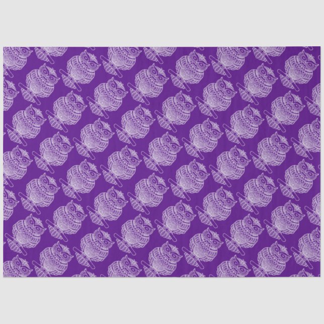 Owl (purple) - Tissue Paper (Front)
