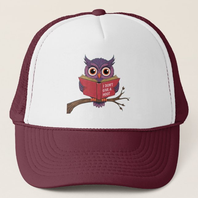 Owl Reading Hat (Front)