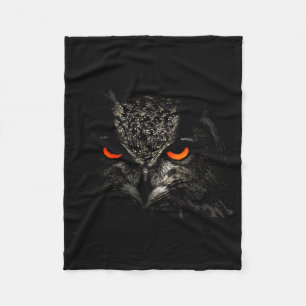 Owl Retro Eye Men Women Kids Gift Apparel Fleece Blanket