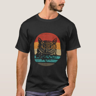 Owl Retro Style Vintage T-Shirt