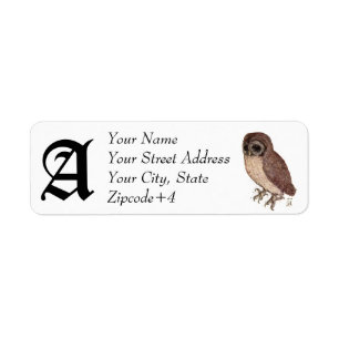 Owl Return Label - Customise it!