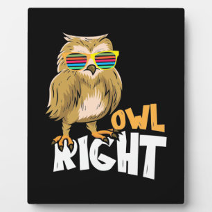 Owl Right Plaque