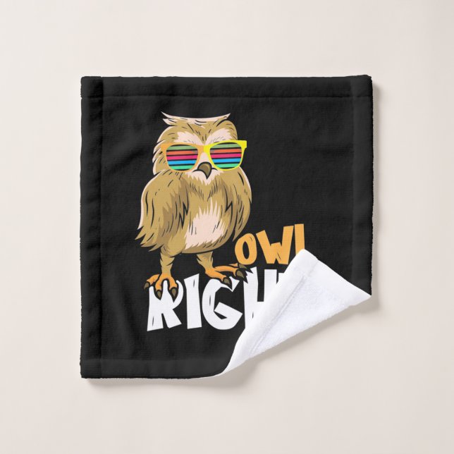 Owl Right Wash Cloth (Wash Cloth)