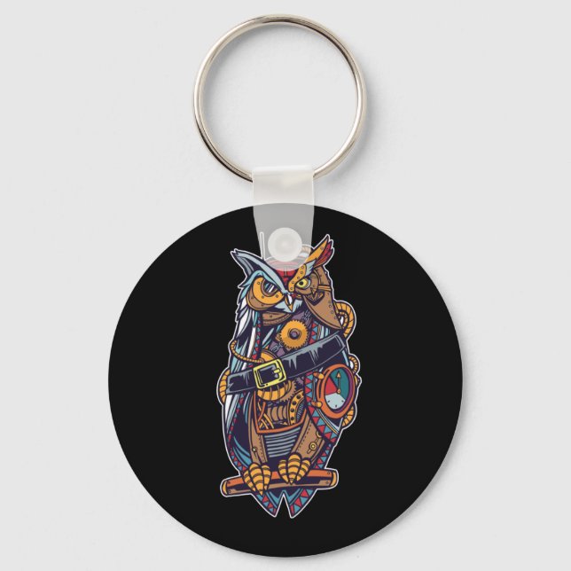 Owl - Robotic Bird Key Ring (Front)