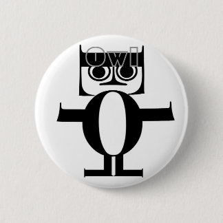 Owl Round Button