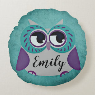Owl Round Cushion