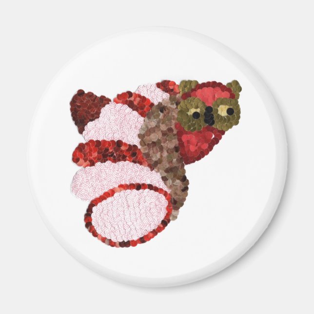 Owl Round Magnet (Front)