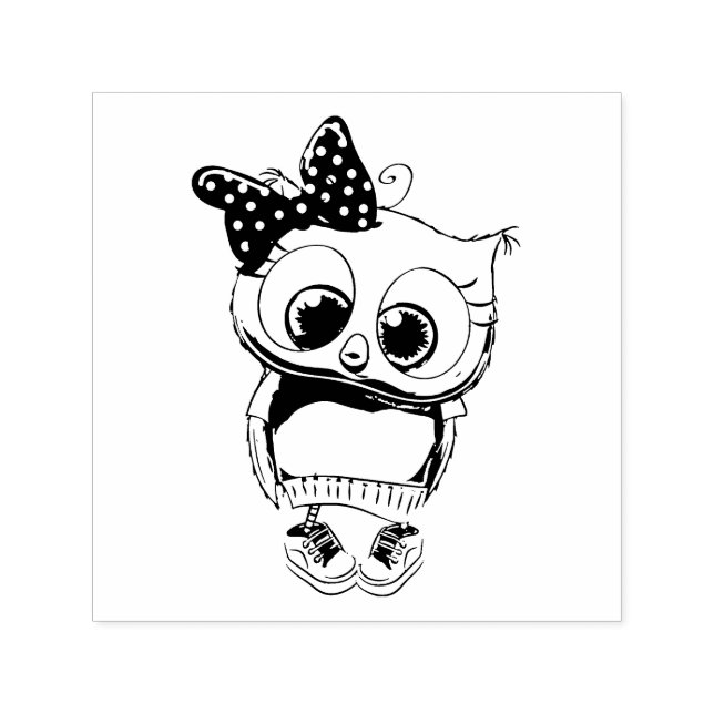 Owl Self-inking Stamp (Design)