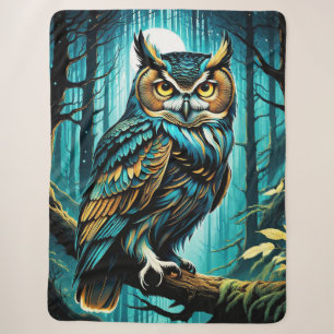 Owl Sherpa Blanket