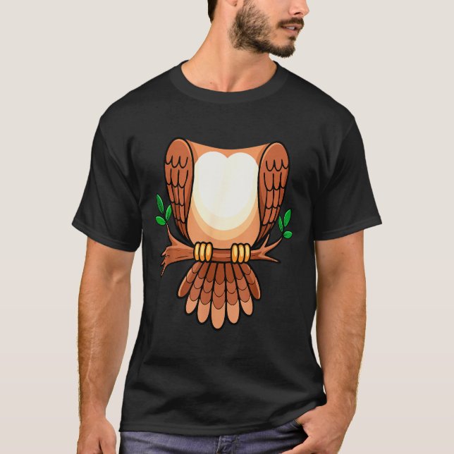 Owl Shirt Adult Men Women Kids Owl Costume  (Front)
