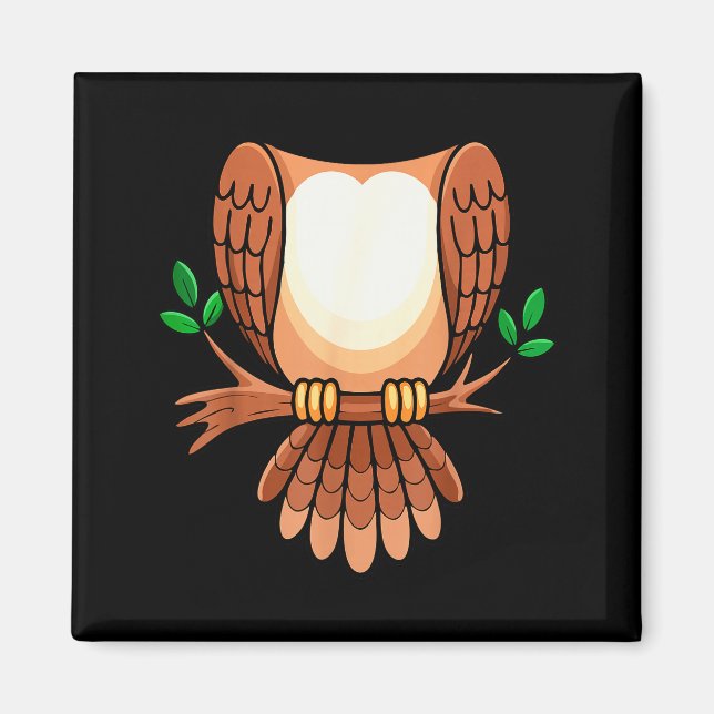 Owl Shirt Adult Men Women Kids Owl Costume  Magnet (Front)