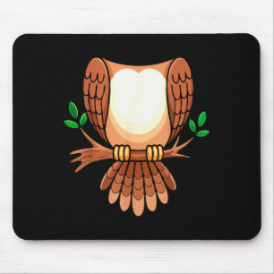 Owl Shirt Adult Men Women Kids Owl Costume Mouse Mat
