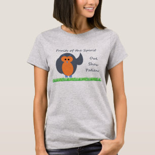 Owl  Show Patience Women's Hanes ComfortSoft® T-S T-Shirt
