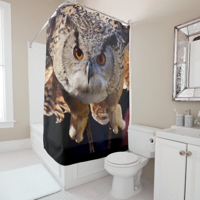 Owl Shower Curtain (In Situ)