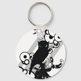 Owl Silhoutte Key Ring