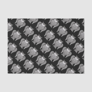 Owl Sketch Pattern Tissue Paper