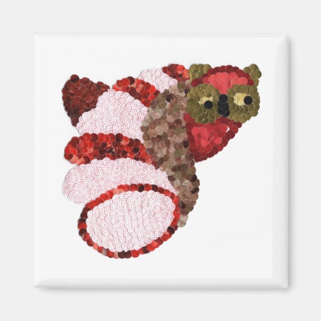 Owl Square Magnet (Front)