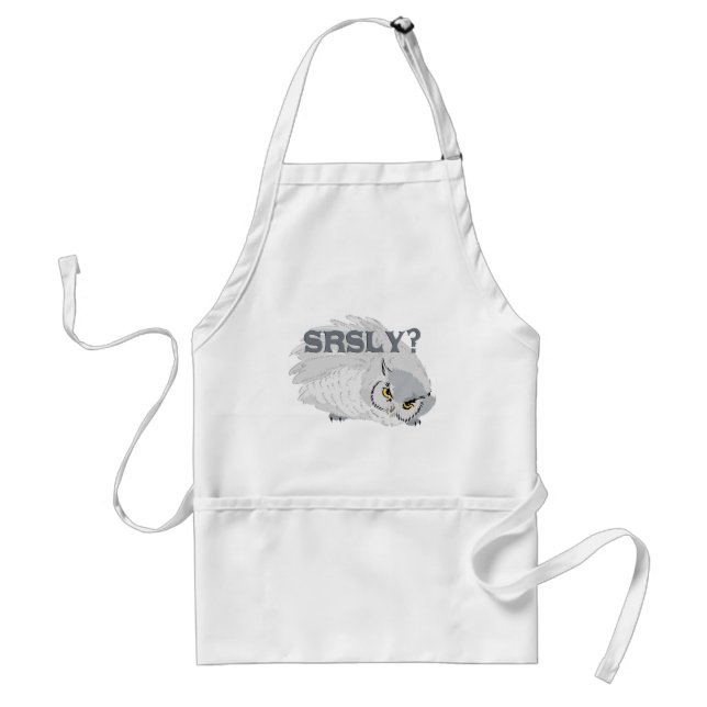 Owl SRSLY? Standard Apron (Front)