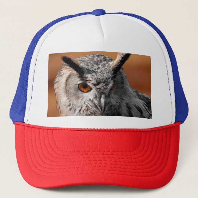 Owl Stare Trucker Hat (Front)