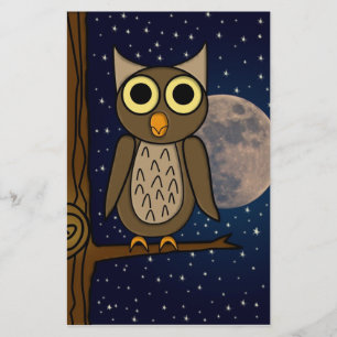 owl stationery