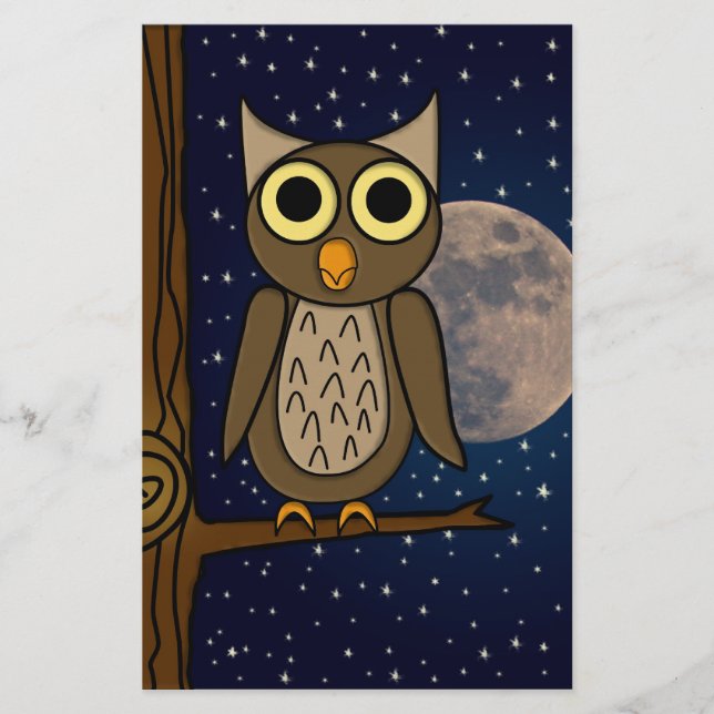 owl stationery (Front)