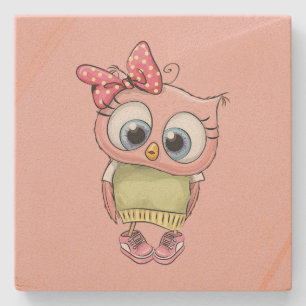 Owl Stone Coaster