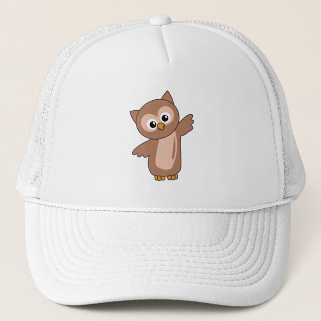 Owl Sweet Animals For Children Owls Bird Trucker Hat (Front)
