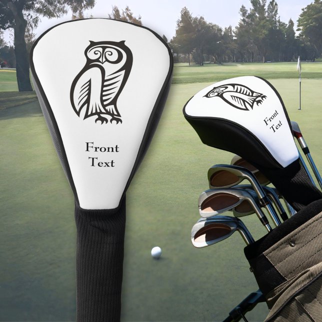 Owl Symbol Black Golf Head Cover (Creator Uploaded)