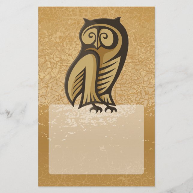 Owl Symbol Colour Flyer (Back)