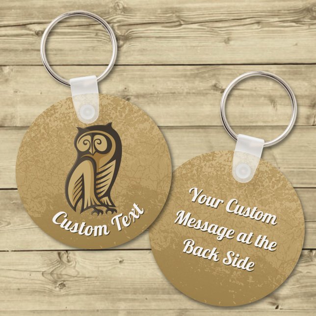 Owl Symbol Colour Keychain (Creator Uploaded)