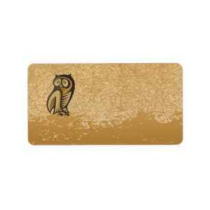 Owl Symbol Colour Label