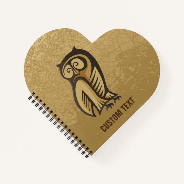 Owl Symbol Colour Notebook (Front)