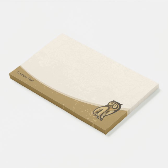 Owl Symbol Colour Post-it Notes (Angled)