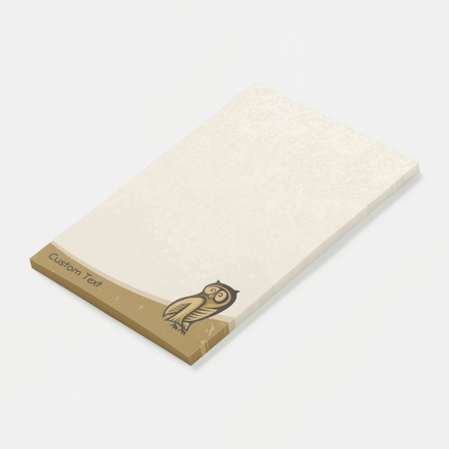 Owl Symbol Colour Post-it Notes (Angled)