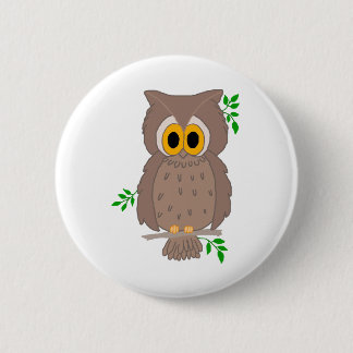 Owl-t 6 Cm Round Badge