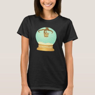 Owl talon bone chandelier fall snow globe T-Shirt
