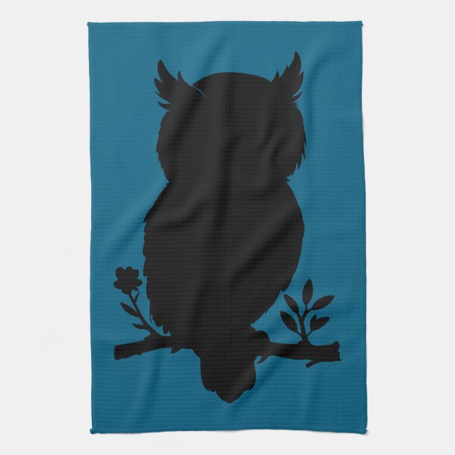 owl tea towel (Vertical)