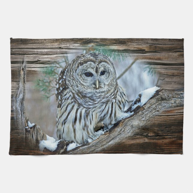 Owl Tea Towel (Horizontal)