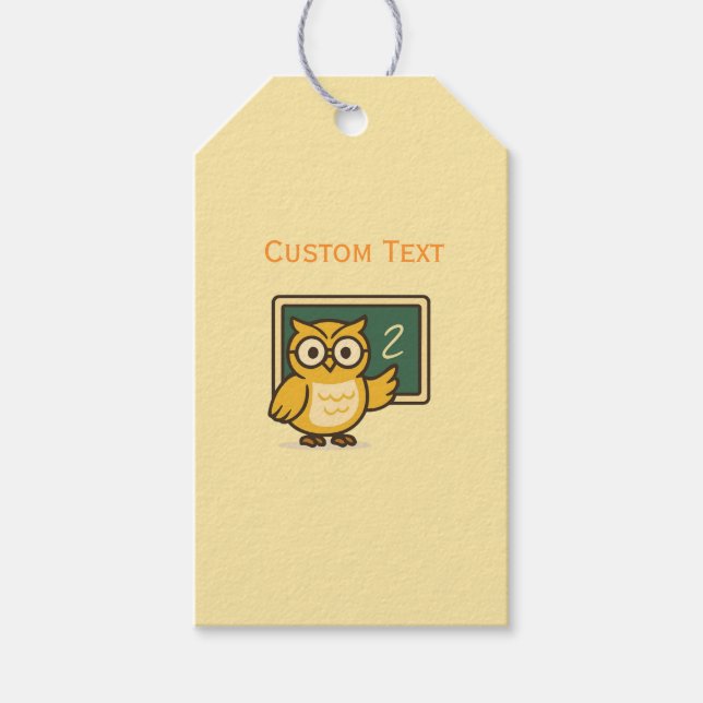 Owl Teacher  Gift Tags (Front)