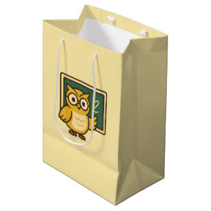 Owl Teacher Medium Gift Bag