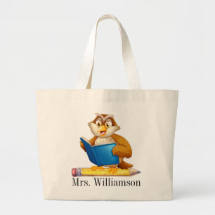 Owl Teacher Tote Bag