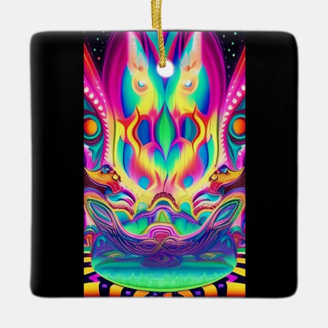 owl temple ornament  (Front)