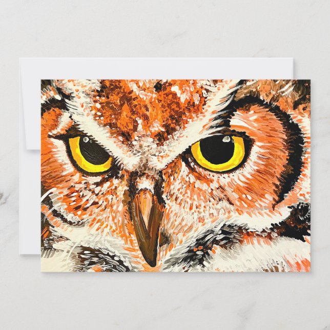 Owl Thank You Card (Front)