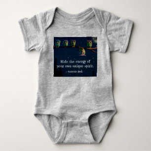 Owl That's Different With Unique Quote Collage Baby Bodysuit