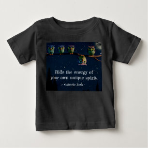 Owl That's Different With Unique Quote Collage Baby T-Shirt