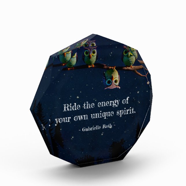 Owl That's Different With Unique Quote Collage Photo Block (Left)