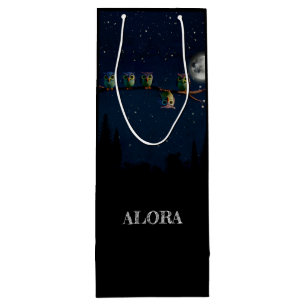 Owl That's Different With Unique Quote Collage Wine Gift Bag