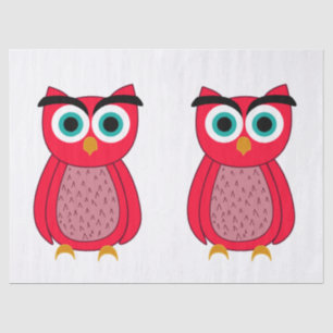 Owl tissue paper