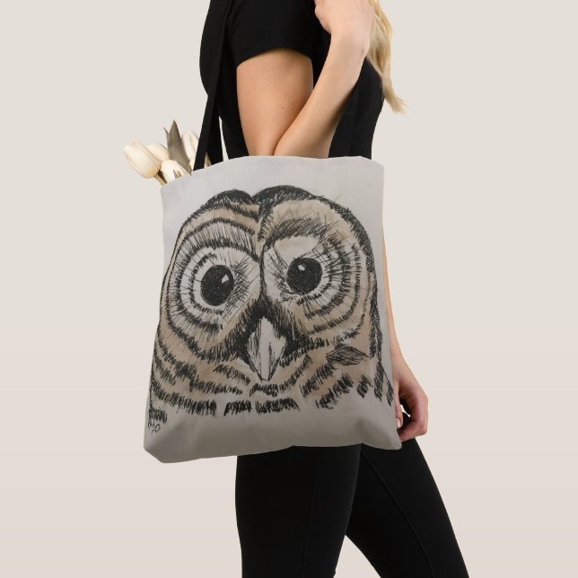Owl Tote Bag (Close Up)