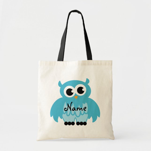 Owl tote bag | Personalizable with name (Front)